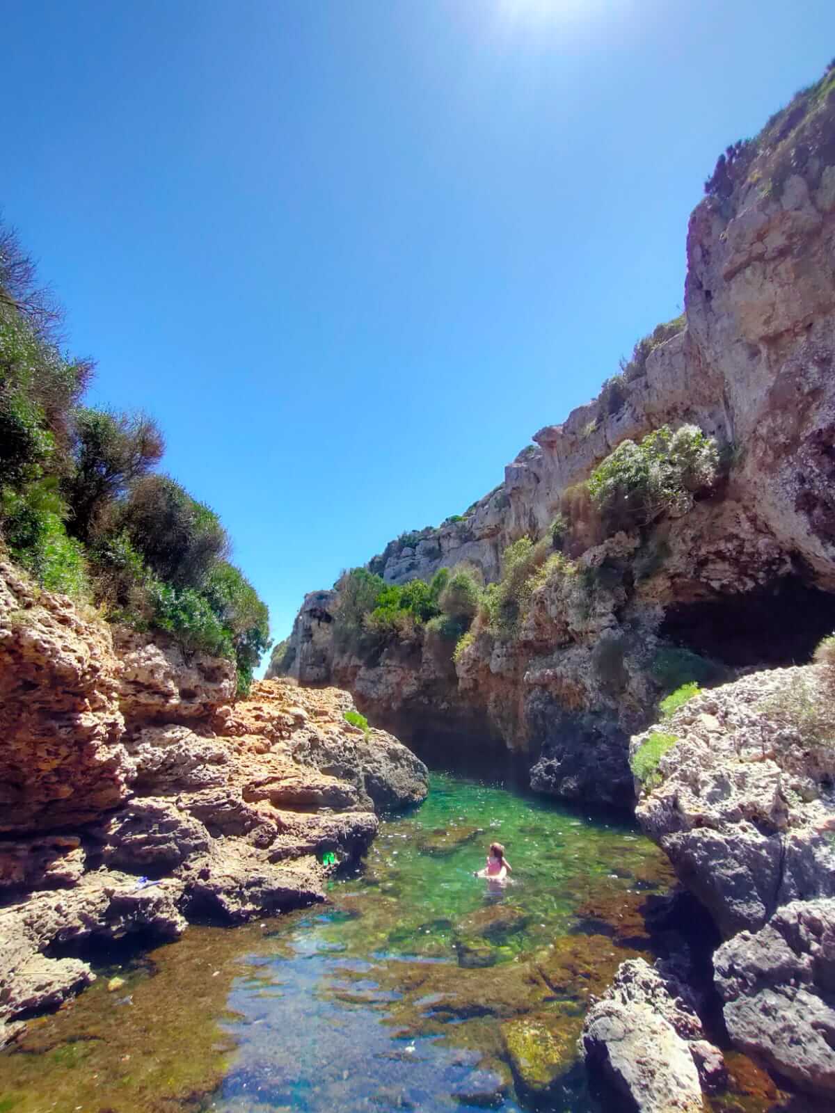 Baignade à Cala Rafalet