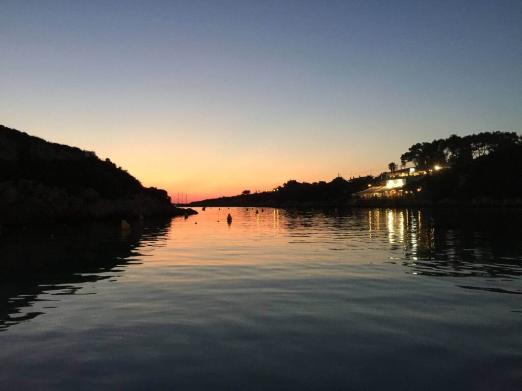 Cala Santandria Coucher De Soleil