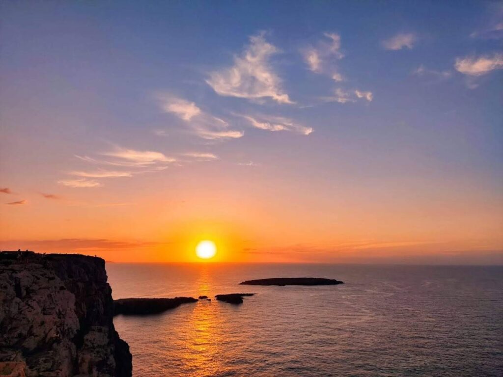 Coucher De Soleil, phare de Cavalleria