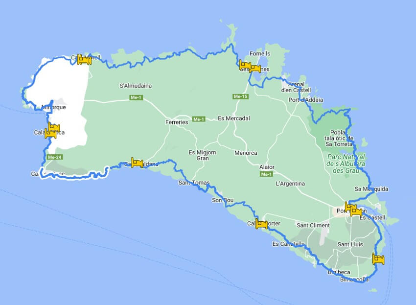 Etape 12 , Punta D Artrutx Cala En Turqueta