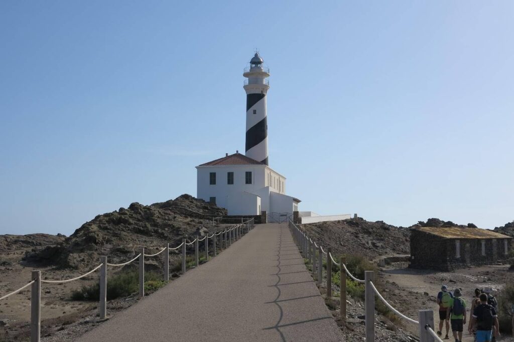 Phare Favaritx, à l'est de Menorca