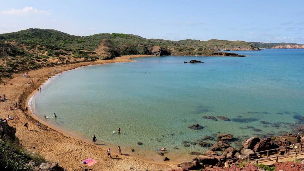 la Plage Cavalleria, une des plages stars du cami de cavalls