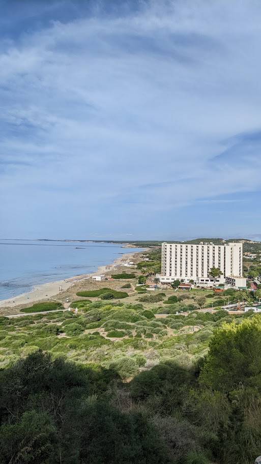 Plage de Son Bou, au sud de Minorque, près d'Alaior.